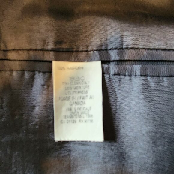 Vintage Lauren Ralph Lauren 100% New Wool Blazer Mens 42XL Gray Pinstripe Canada - Picture 8 of 9